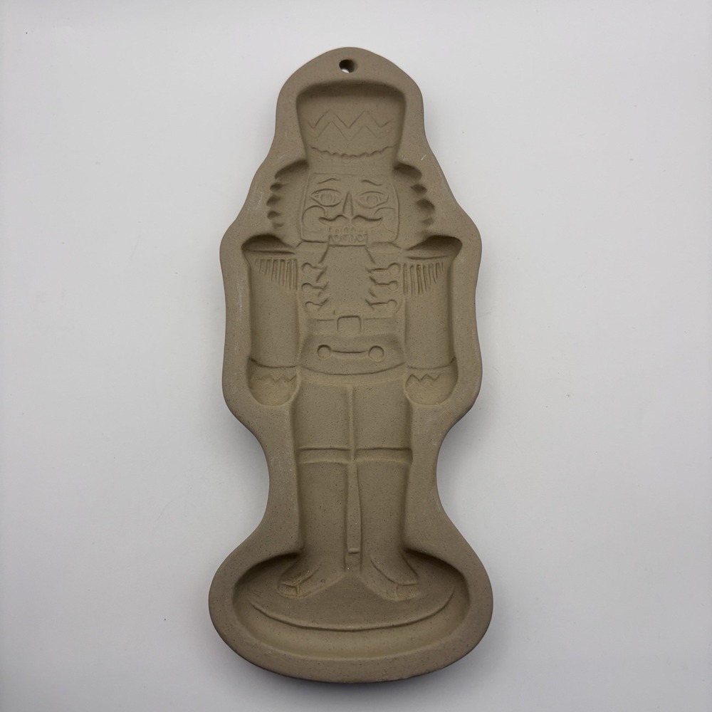 Vintage Brown Bag Cookie Art 1991 Hill Design Nutcracker Toy Soldier Stoneware